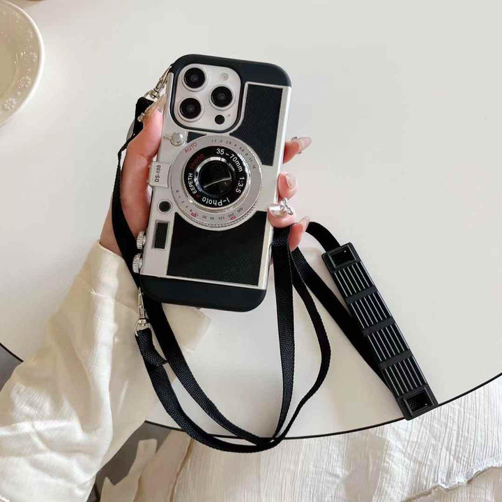 iPhone 16 Series 3D Retro Vintage Camera Case Cover
