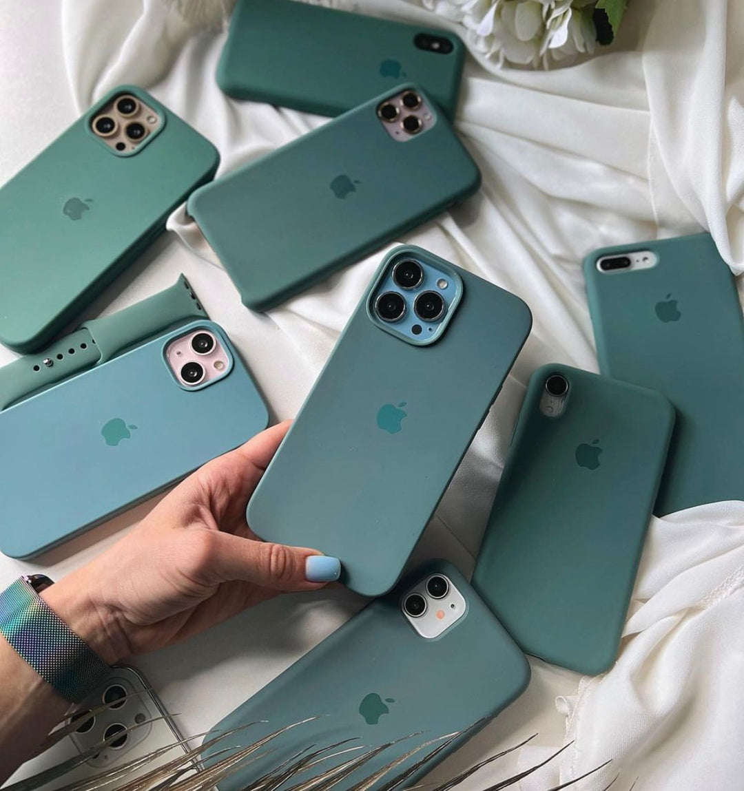 16 Pro Max Silicone Green Iphone Silicone Case IPhone Liquid