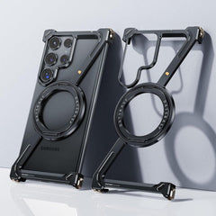 Samsung Galaxy S25 Ultra Z Shape Aluminium Metal Rotating Kickstand Frameless Design