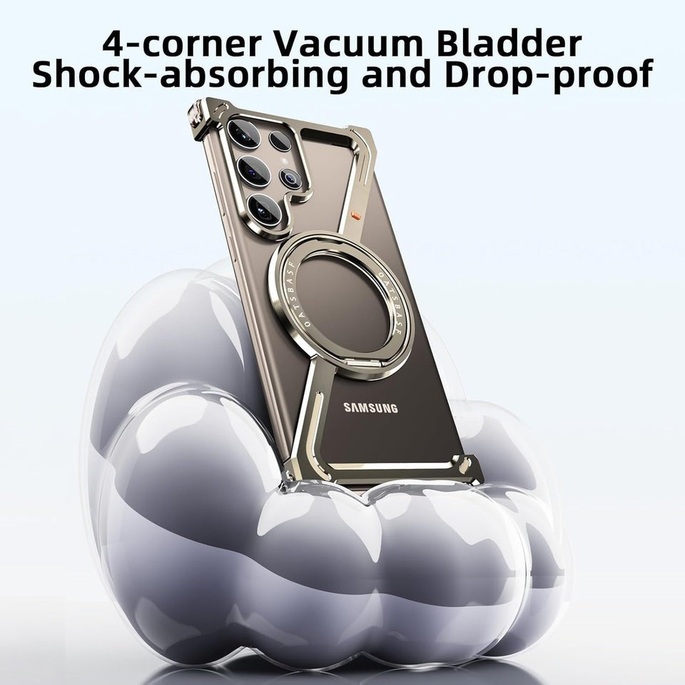 Samsung Galaxy S25 Ultra Z Shape Aluminium Metal Rotating Kickstand Frameless Design