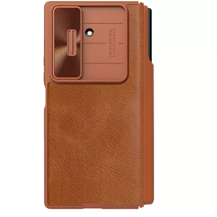 Samsung Galaxy Z Fold 7 Nillkin Qin Pro Leather case for S-PEN version