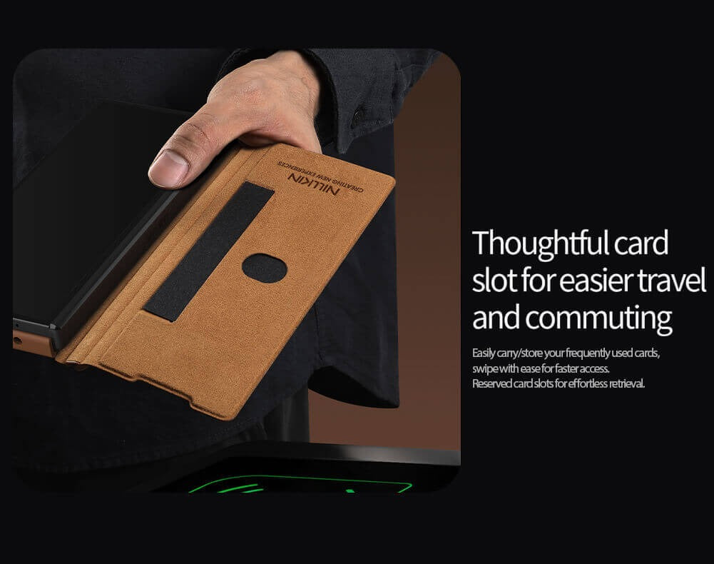 Samsung Galaxy Z Fold 7 Nillkin Qin Pro Leather case for S-PEN version