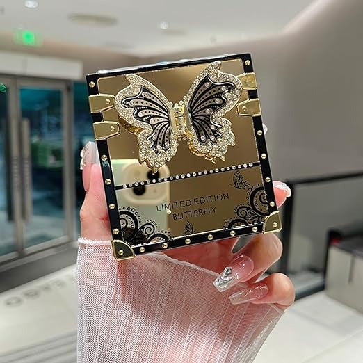 Samsung Galaxy Z Flip 6 Butterfly Glitter Kickstand Case