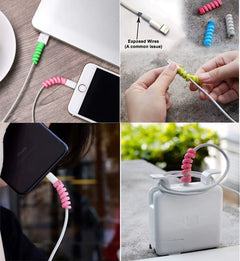 Combo 3-in-1 Desk & Mobile Accessories Combo | Microfiber Cleaning Cloth + Cable Protector + Mobile Phone Holder Stand | Travel Friendly Tech Essentials Kit for Home Office & Daily Use