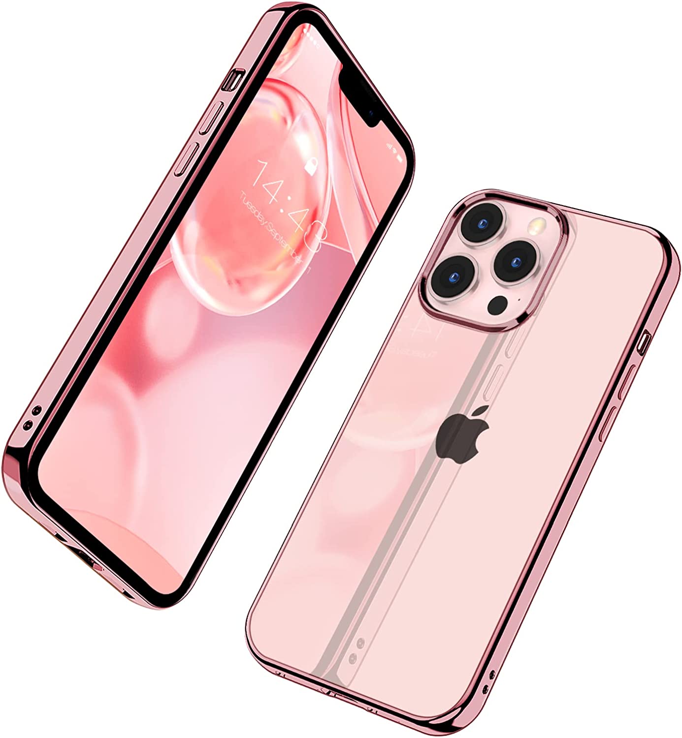 iPhone 16 Series Cristal Clear Chrome Electroplated Bumper Cover
