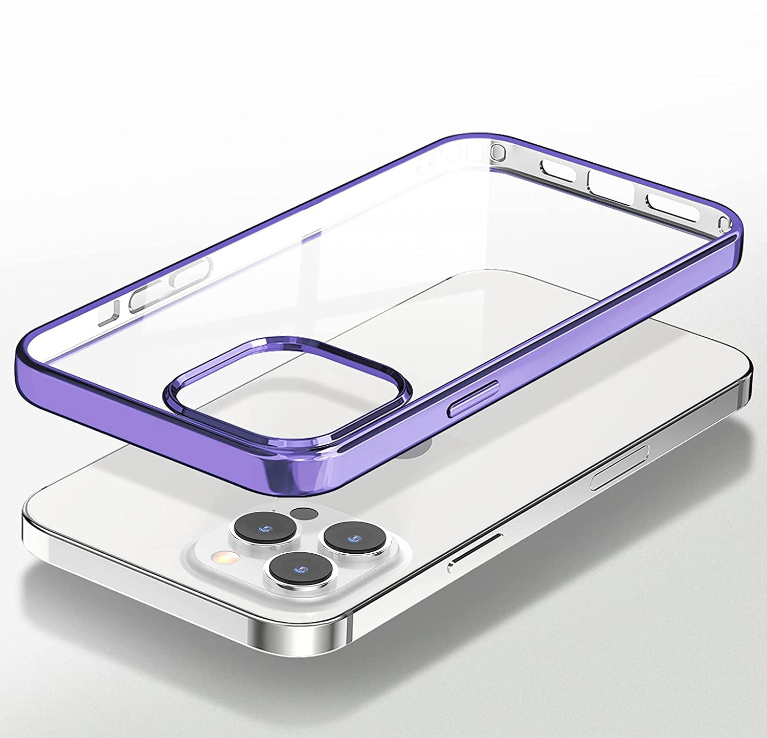 iPhone 16 Series Cristal Clear Chrome Electroplated Bumper Cover