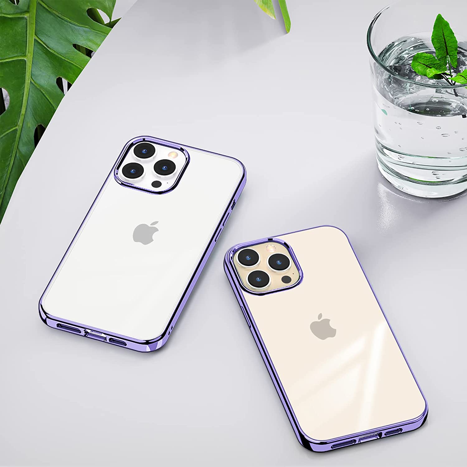 iPhone 16 Series Cristal Clear Chrome Electroplated Bumper Cover