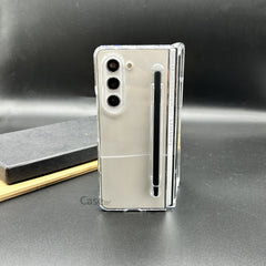 Samsung Galaxy Z Fold 5 Transparent Cristal Hard Shell Cover Case With S-Pen