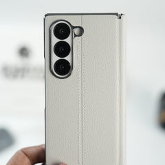 Premium Leather Middle Stitch Case for Samsung Galaxy Z Fold 8 Ultra | Slim Protective Cover