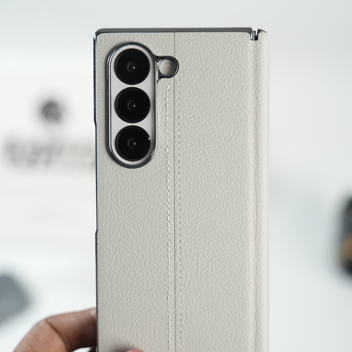 Premium Leather Middle Stitch Case for Samsung Galaxy Z Fold 8 Ultra | Slim Protective Cover