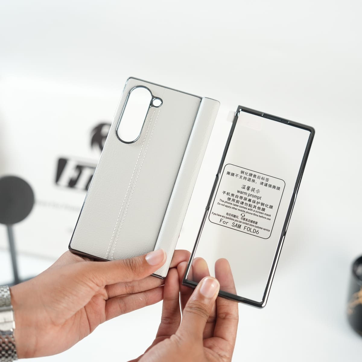 Premium Leather Middle Stitch Case for Samsung Galaxy Z Fold 8 Ultra | Slim Protective Cover