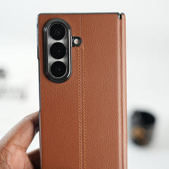 Premium Leather Middle Stitch Case for Samsung Galaxy Z Fold 8 Ultra | Slim Protective Cover