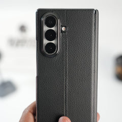 Premium Leather Middle Stitch Case for Samsung Galaxy Z Fold 8 Ultra | Slim Protective Cover