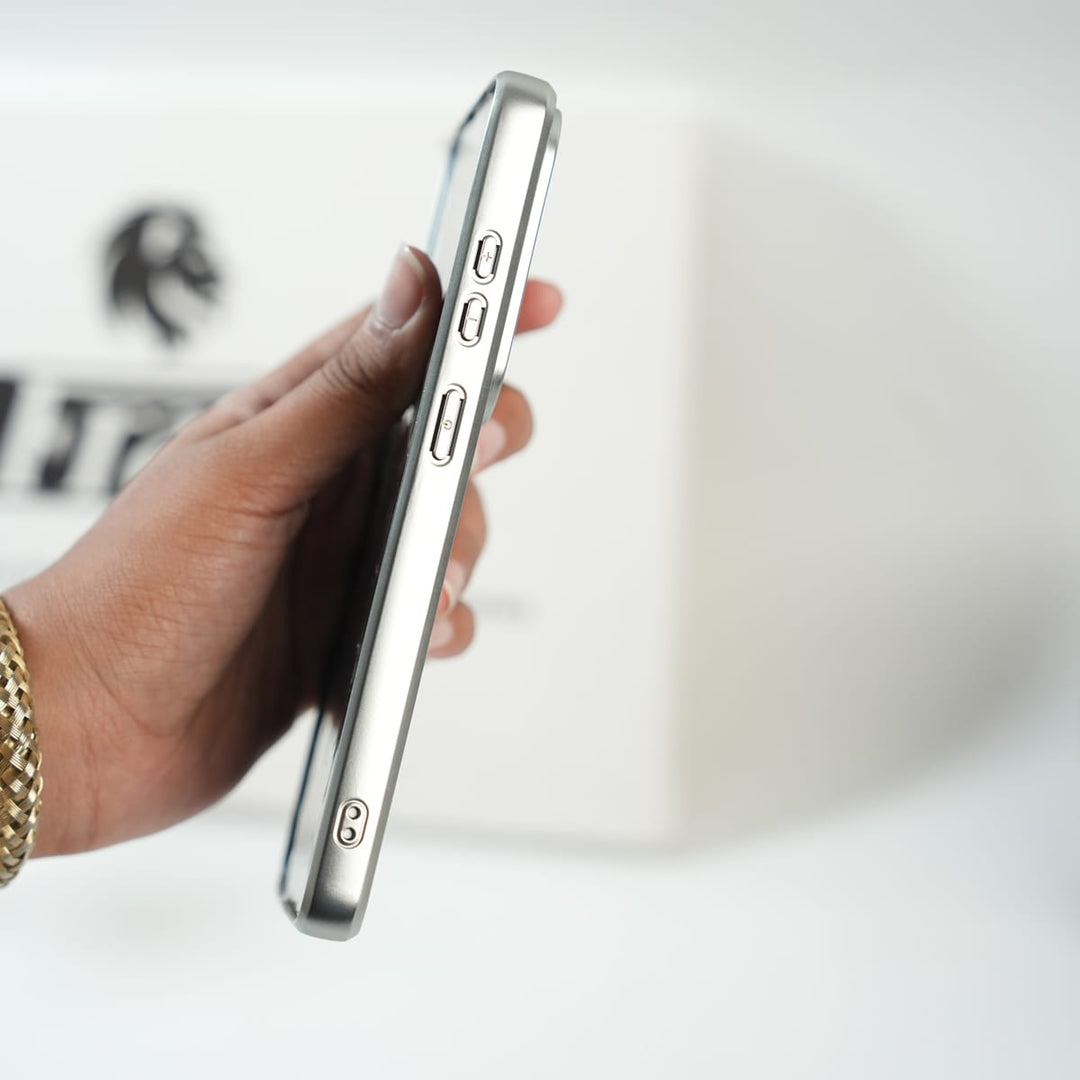 Galaxy Ultra Series Tiger Face Silver Chrome Armor Case