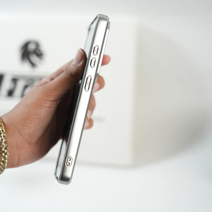 Galaxy Ultra Series Tiger Face Silver Chrome Armor Case