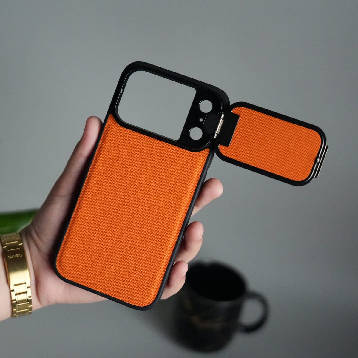 iPhone Series Metal Camera Cap Stand Case Cover