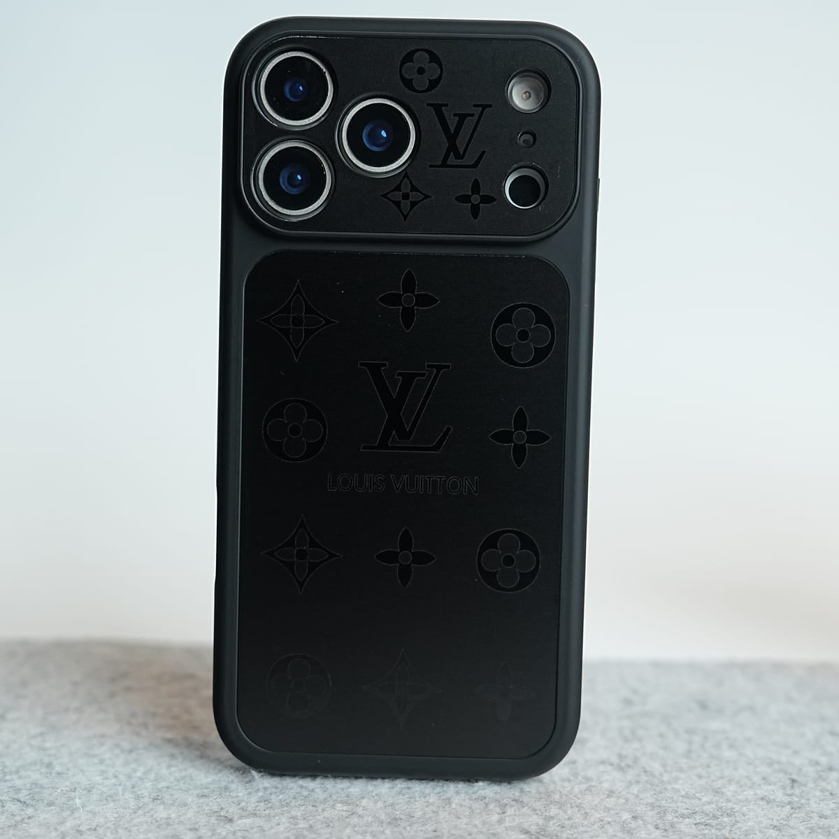FRATO iPhone 17 Series 17 Pro Max / Black iPhone 17 Series Premium Monogram Protective Case with Raised Camera Bezel & Slim Fit