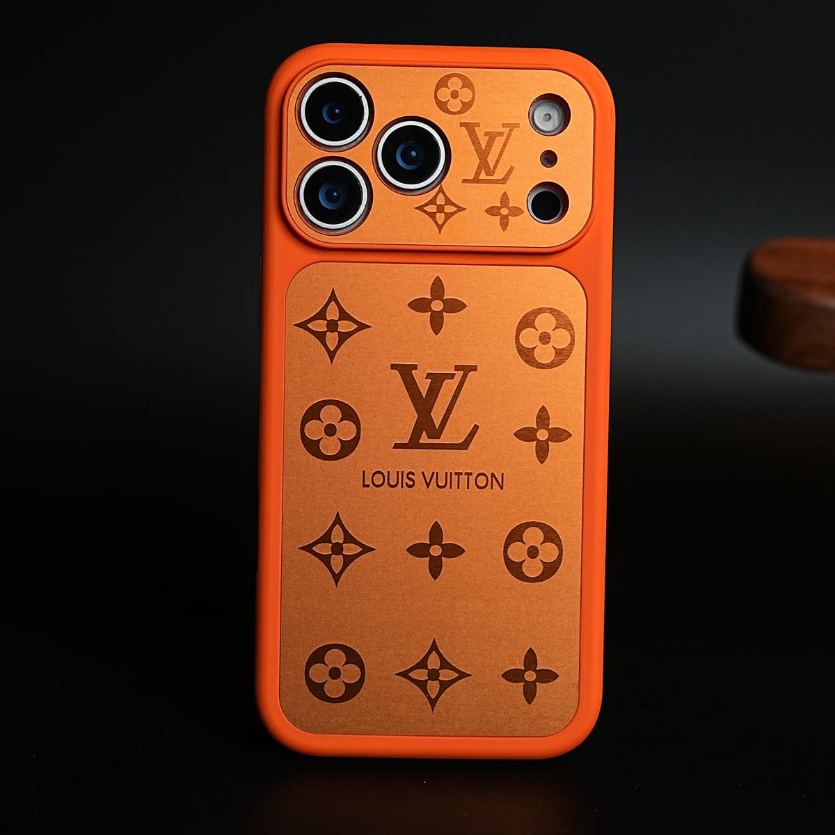 FRATO iPhone 17 Series 17 Pro Max / Orange iPhone 17 Series Premium Monogram Protective Case with Raised Camera Bezel & Slim Fit