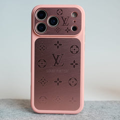 FRATO iPhone 17 Series 17 Pro Max / Pink iPhone 17 Series Premium Monogram Protective Case with Raised Camera Bezel & Slim Fit
