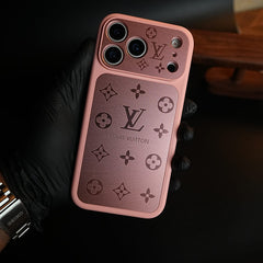 FRATO iPhone 17 Series 17 Pro / Pink iPhone 17 Series Premium Monogram Protective Case with Raised Camera Bezel & Slim Fit