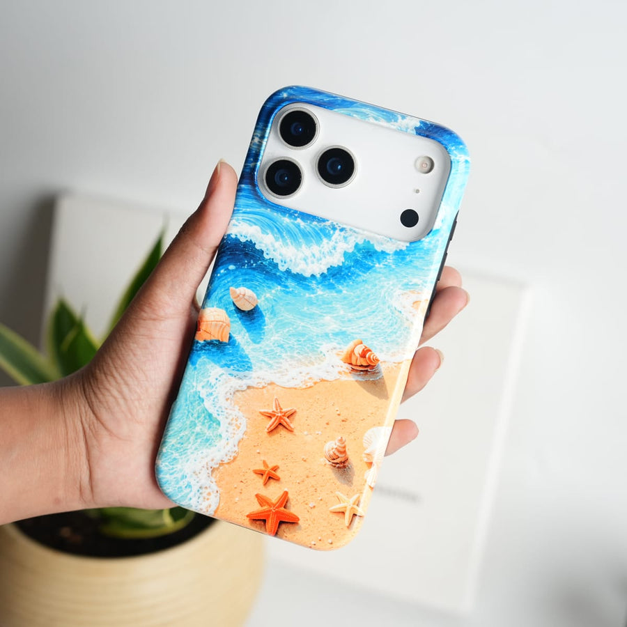iPhone Ocean Breeze HD Glossy Double layer Tough Cover