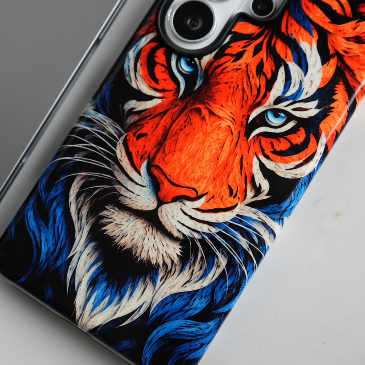 Galaxy Ultra Series Tiger Face HD Glossy Double layer Tough Cover