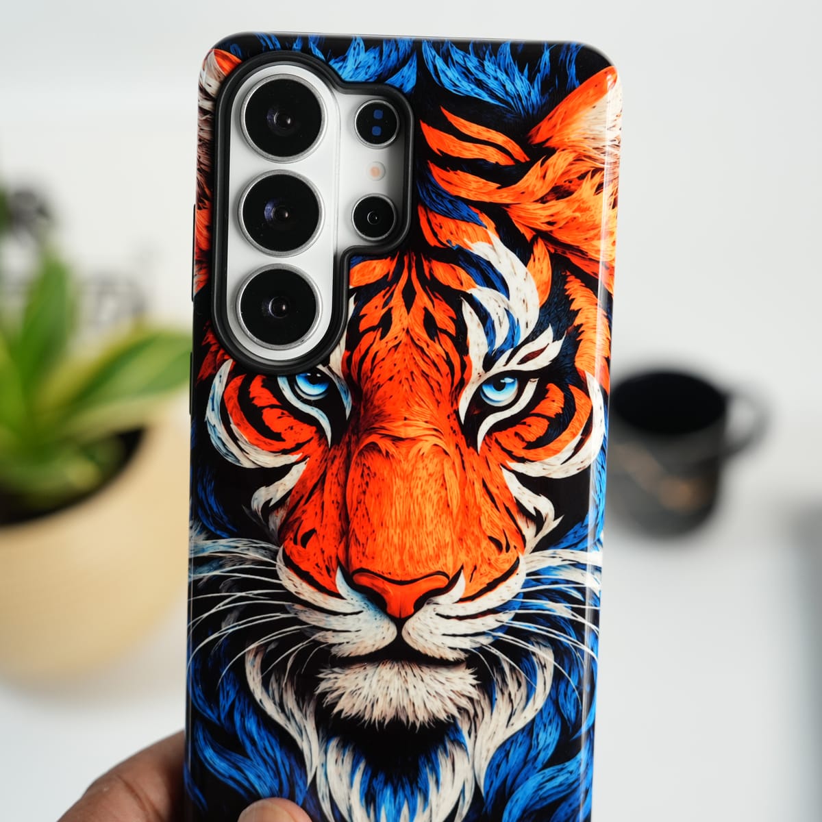 Galaxy Ultra Series Tiger Face HD Glossy Double layer Tough Cover