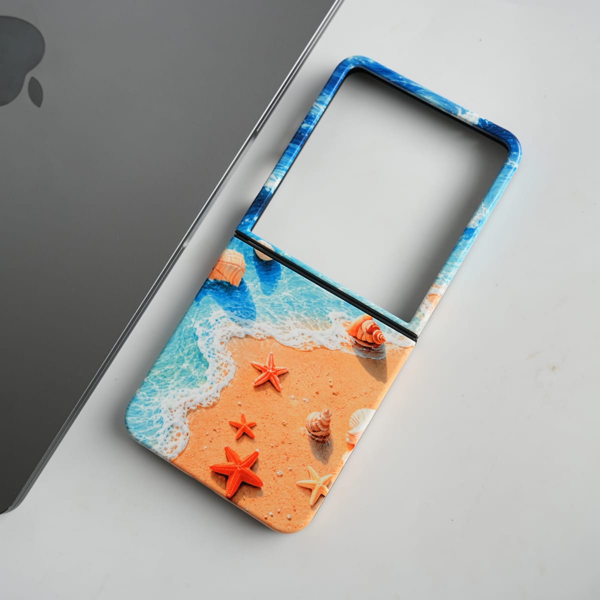 Galaxy Z Flip Series Ocean Breeze HD Glossy Double layer Tough Cover