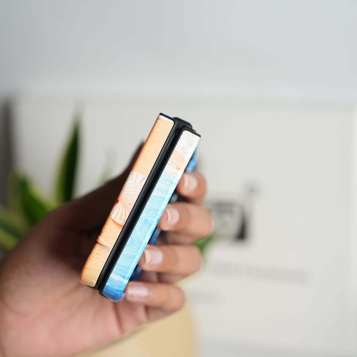 Galaxy Z Flip Series Ocean Breeze HD Glossy Double layer Tough Cover