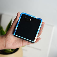Galaxy Z Flip Series Ocean Breeze HD Glossy Double layer Tough Cover