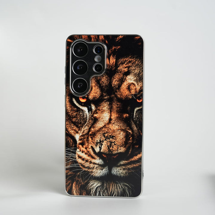 Galaxy Ultra Series Lion Face Chrome Plated Case