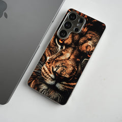 Galaxy Ultra Series Lion Face Chrome Plated Case