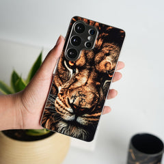Galaxy Ultra Series Lion Face Chrome Plated Case