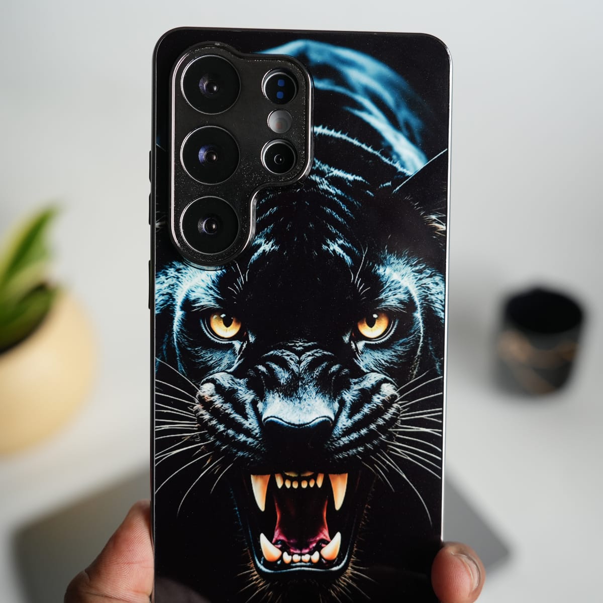 Galaxy Ultra Series Shadow Panther Chrome Plated Cover