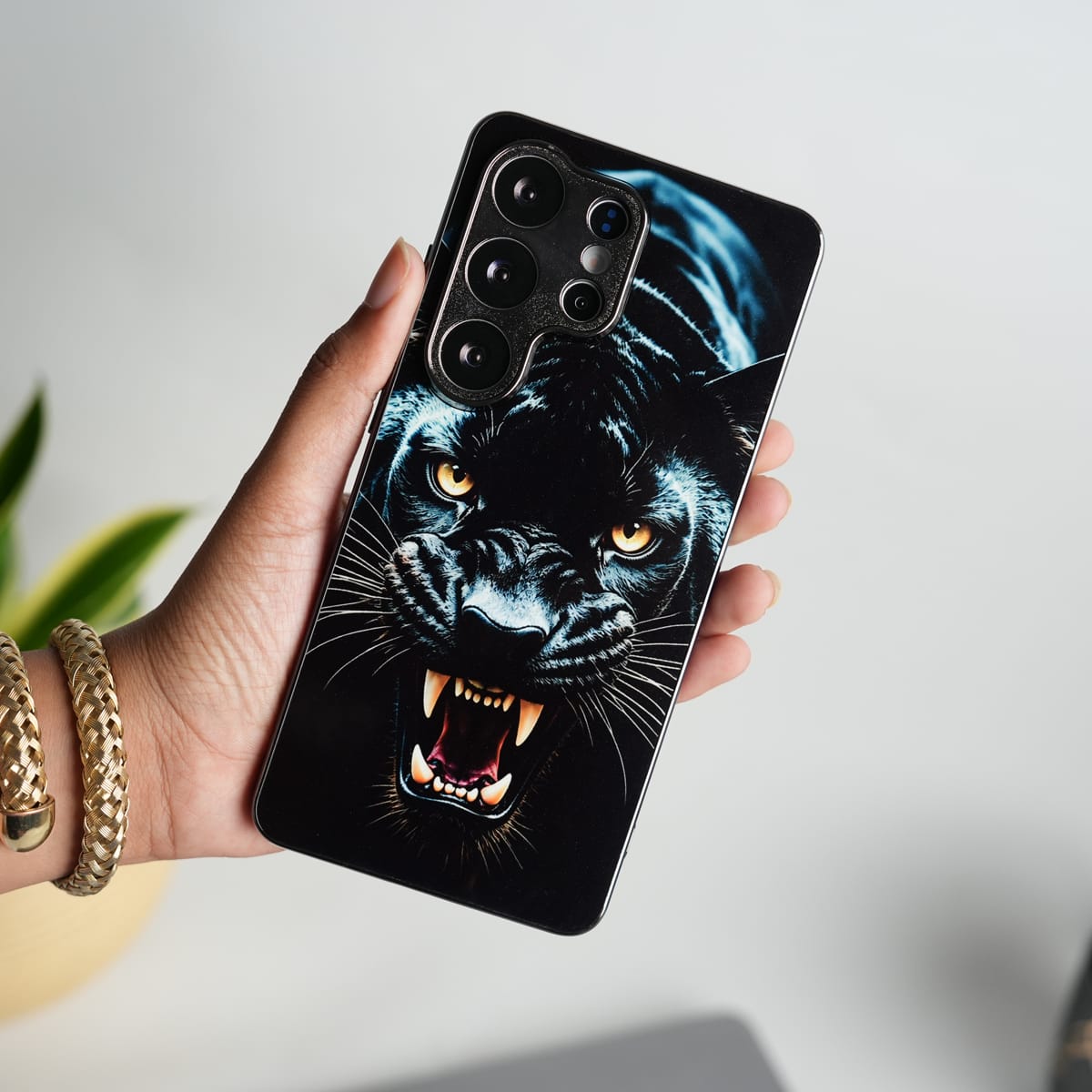 Galaxy Ultra Series Shadow Panther Chrome Plated Cover
