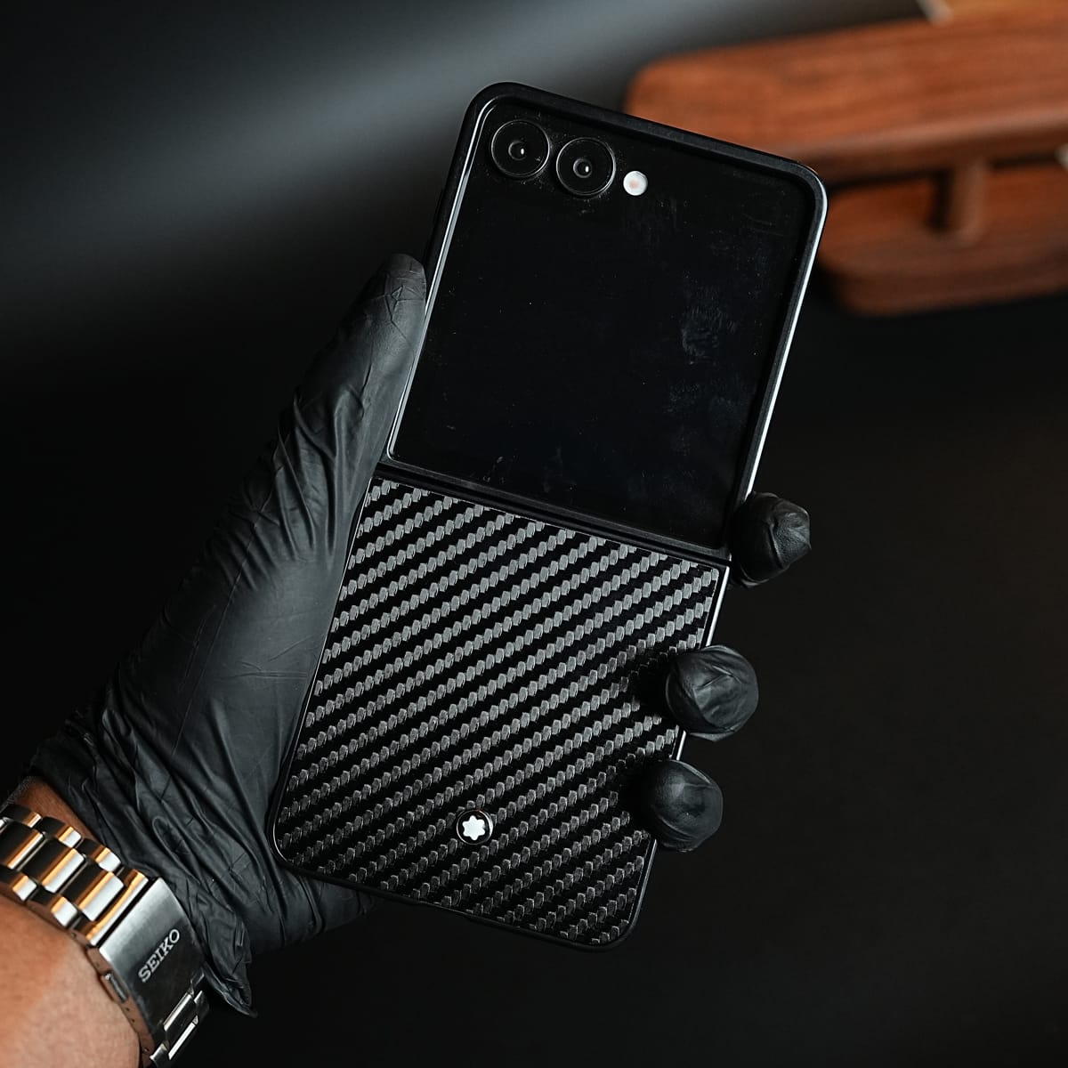 Black Textured MB Case Cover for Samsung Galaxy Z Flip 8