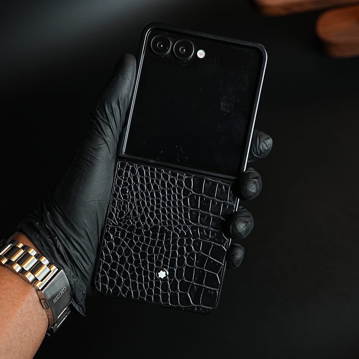 Black Textured MB Case Cover for Samsung Galaxy Z Flip 8