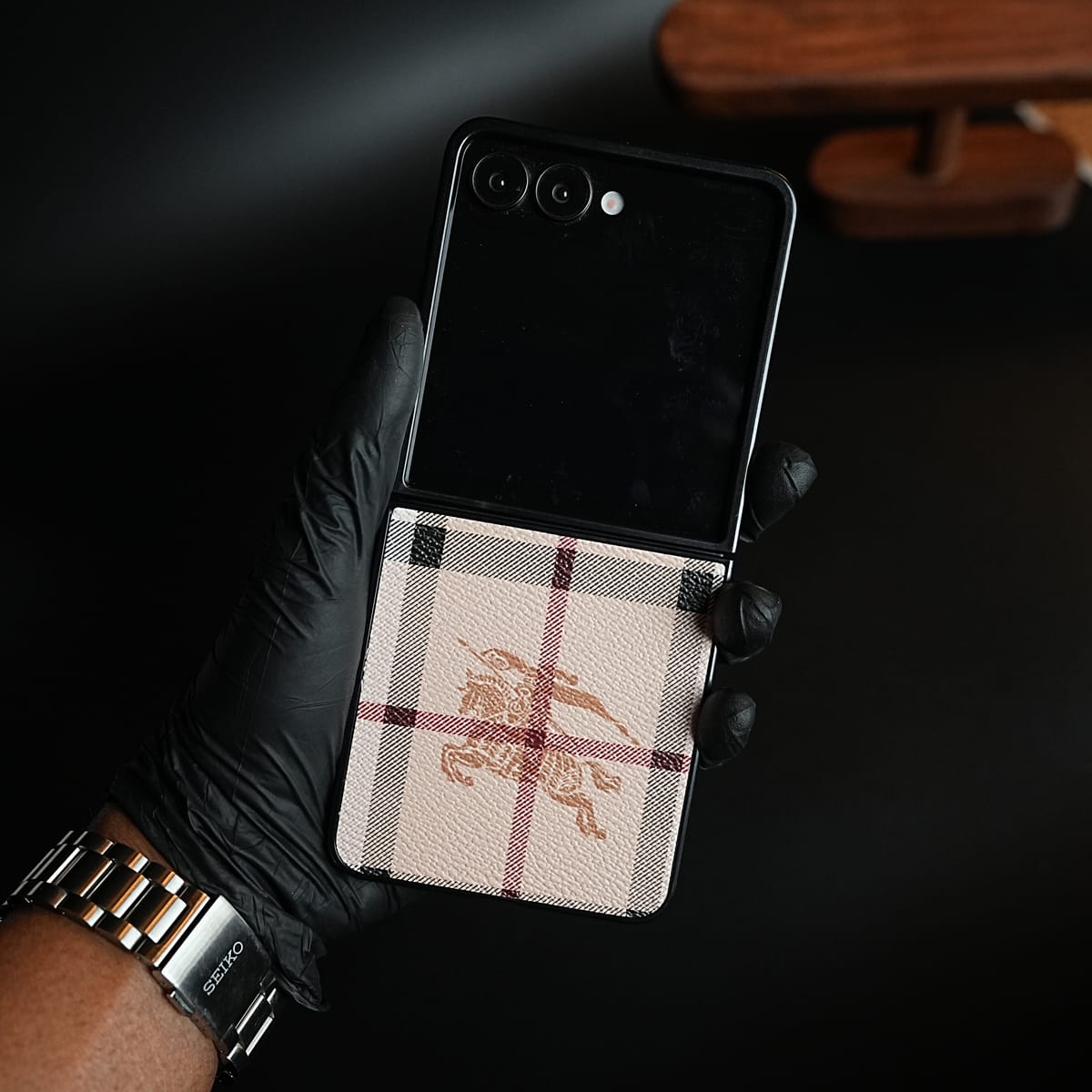 Luxury BRY Design PU Leather Case For Samsung Galaxy Z Flip 8