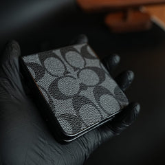 Luxury Leather Monogram Pattern Case For Samsung Galaxy Z Flip 8 | Slim Designer Back Cover
