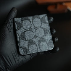 Luxury Leather Monogram Pattern Case For Samsung Galaxy Z Flip 8 | Slim Designer Back Cover