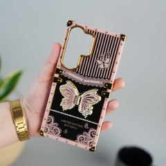 FRATO Samsung S26 Ultra Galaxy S26 Ultra Luxury Butterfly Case | Trunk Frame Cover with 3D Butterfly | Premium Limited Edition Design