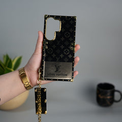 Samsung Galaxy S26 Ultra Luxury Brand Shiny Trunk Cover With Key Chain