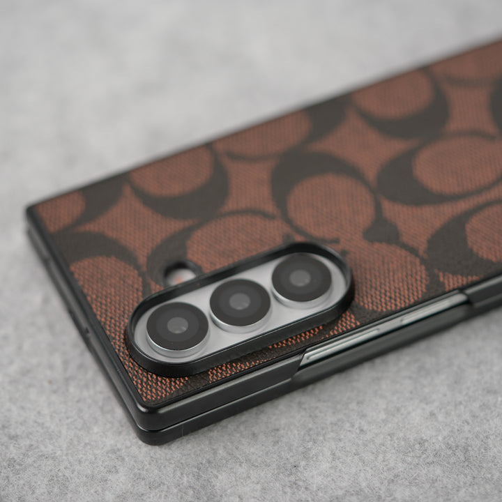 Samsung Galaxy Z Fold 7 Luxury CC Brand PU Leather Design Case Cover