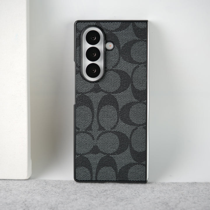 Samsung Galaxy Z Fold 7 Luxury CC Brand PU Leather Design Case Cover