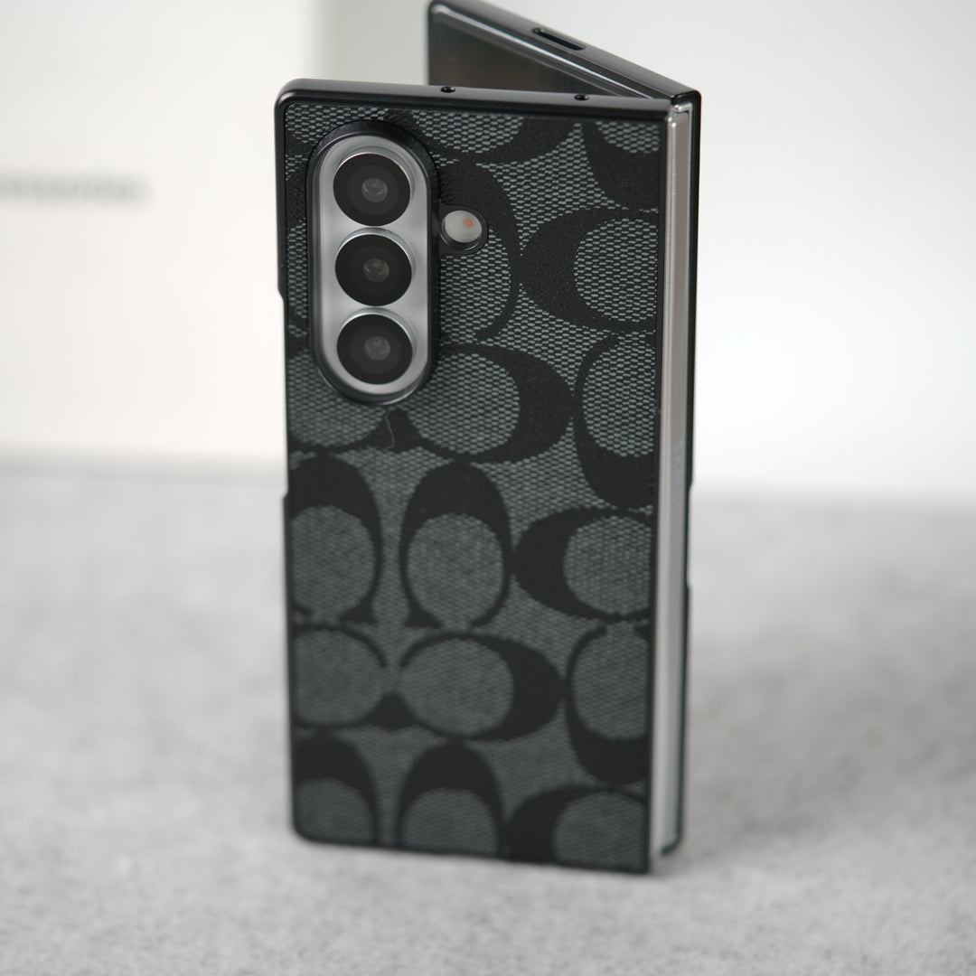 Samsung Galaxy Z Fold 7 Luxury CC Brand PU Leather Design Case Cover