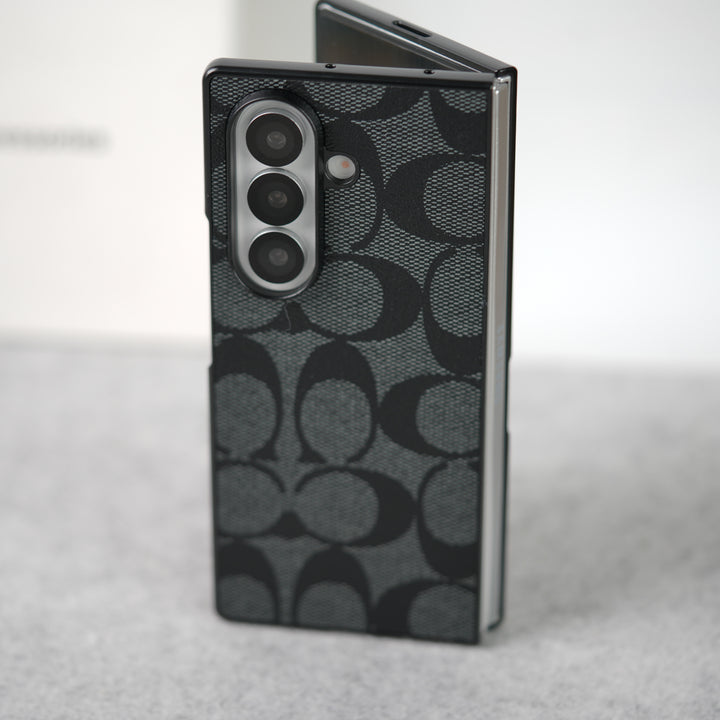 Samsung Galaxy Z Fold 7 Luxury CC Brand PU Leather Design Case Cover