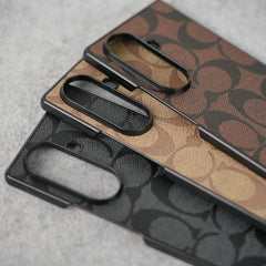Samsung Galaxy Z Fold 8 Ultra Luxury CC Brand PU Leather Design Case Cover