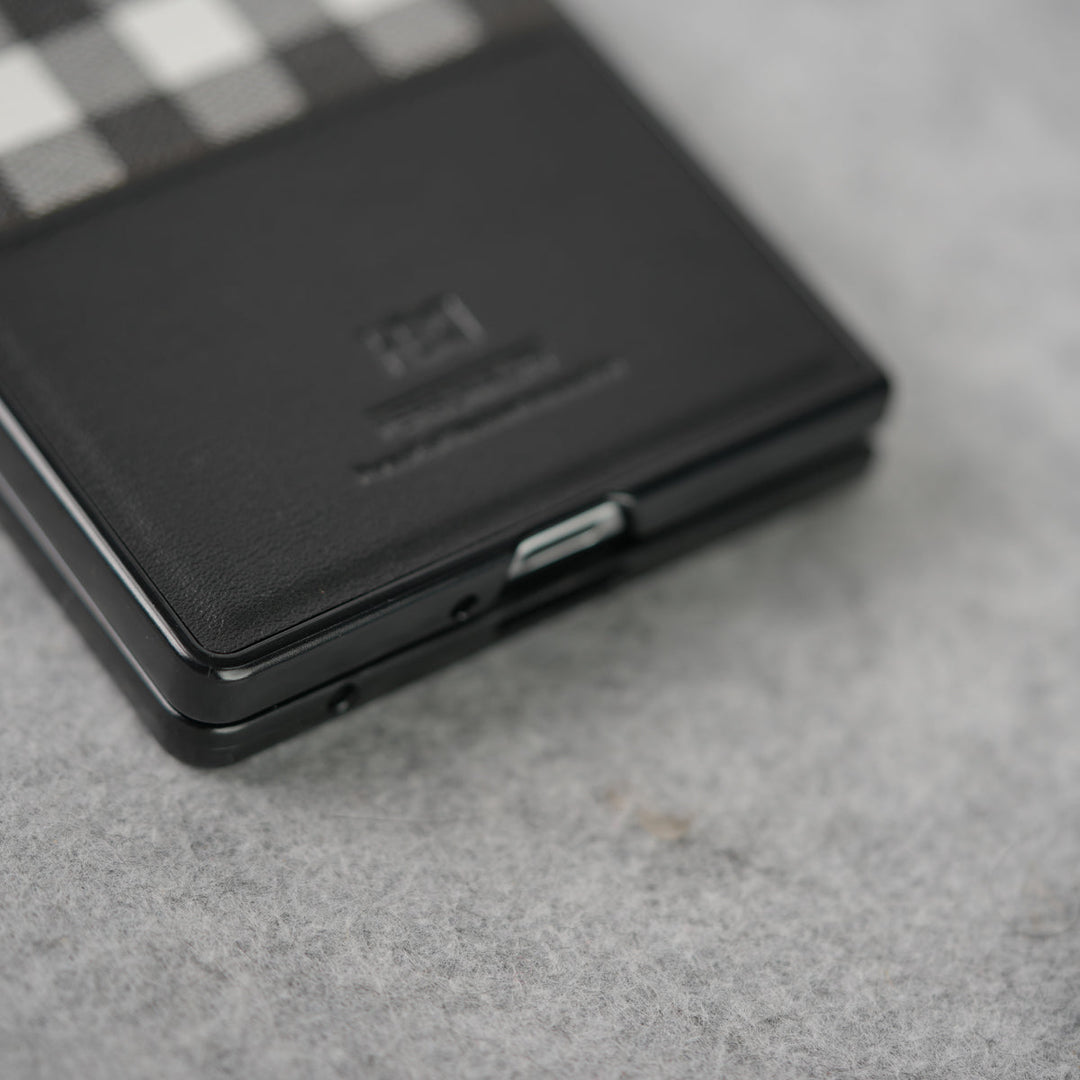 Samsung Galaxy Z Fold 7 Checks Leather Case Cover