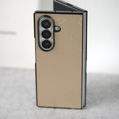 Samsung Galaxy Z Fold 7 Luxury PU Leather Fashion Brand Case Cover