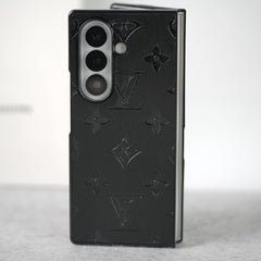 Samsung Galaxy Z Fold 7 Luxury PU Leather Fashion Brand Case Cover